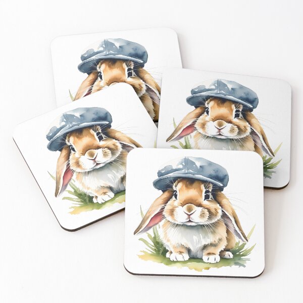 Item preview, Cute ram rabbit with a cool sailor hat designed and sold by Naturitude.