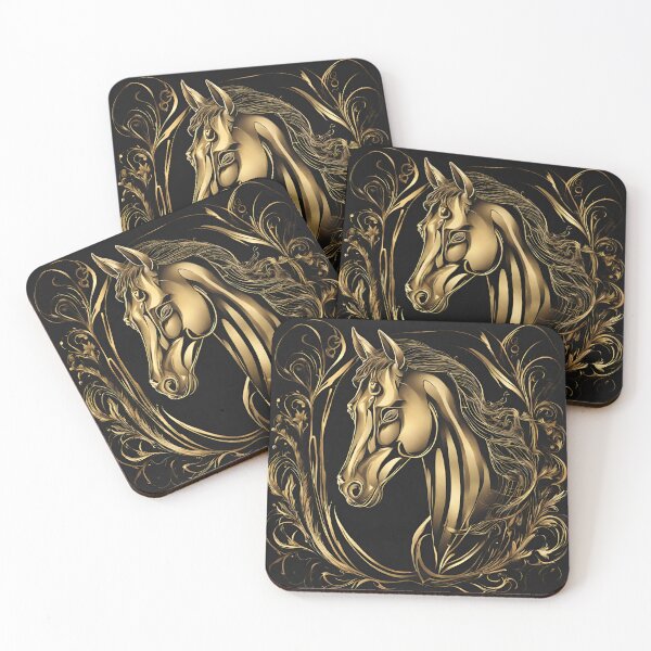 Item preview, Golden horse designed and sold by Vilemo.