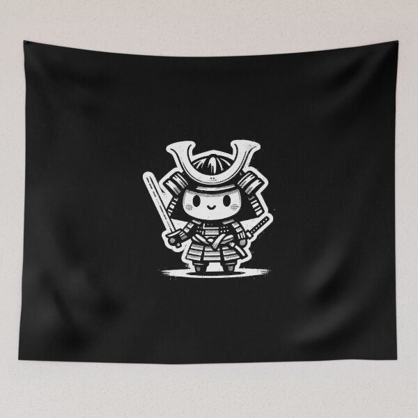 Item preview, kawaii samurai designed and sold by MissKaffeina.