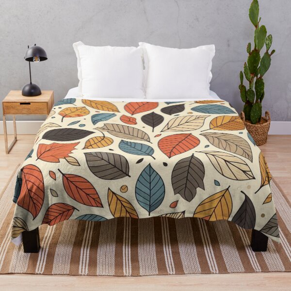 Item preview, Colorful Leaves Feathers Cartoon Illustration Drawing 15 designed and sold by CoffeeIsATrip.
