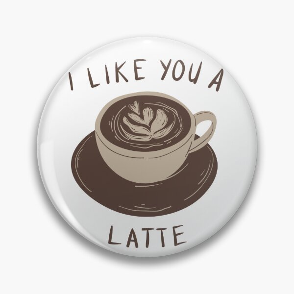 Item preview, I like you latte pun valentines  designed and sold by 17Secrets.