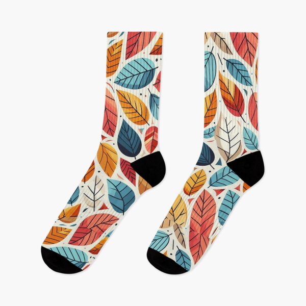 Item preview, Colorful Leaves Feathers Cartoon Illustration Drawing 16 designed and sold by CoffeeIsATrip.