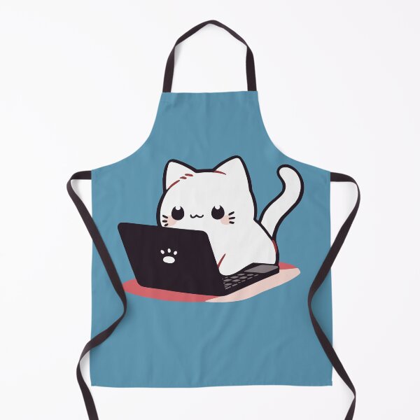 Item preview, Cute Cat Using Laptop designed and sold by NosandEdgy.