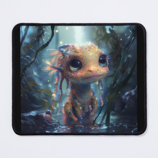 Item preview, Twilight's Shimmer: The Kelp Forest's Eyes Aquatic Sprite designed and sold by AstralPhoenixAI.
