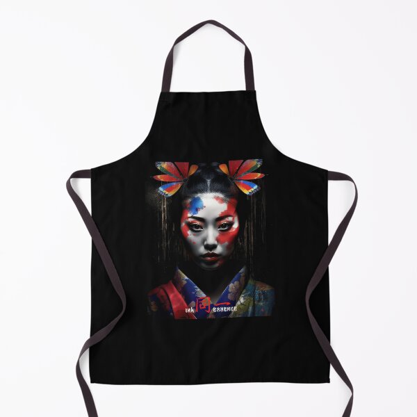 Item preview, Ink Essence - Japanese Aesthetic Surreal Kanji Symbol Painted Face Art 20 designed and sold by MadeByRobots.