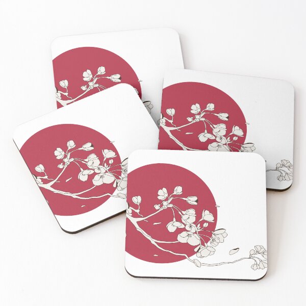 Item preview, Hand drawn Japanese illustration of cherry tree petals designed and sold by Jeet Ambaliya.