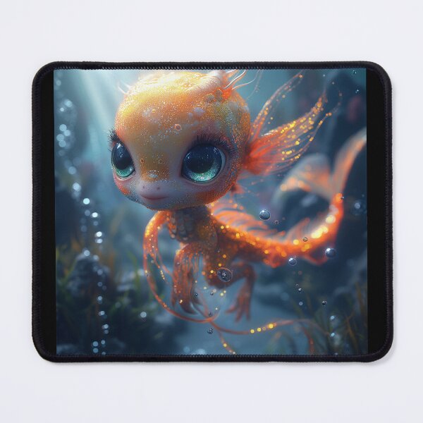 Item preview, Coral Charmer: The Ocean's Twinkling Aquatic Sprite designed and sold by AstralPhoenixAI.