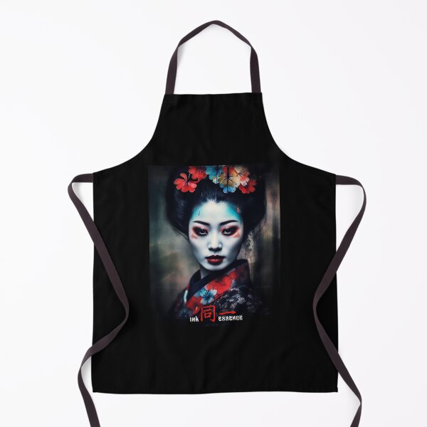 Item preview, Ink Essence - Japanese Aesthetic Surreal Kanji Symbol Painted Face Art 22 designed and sold by MadeByRobots.