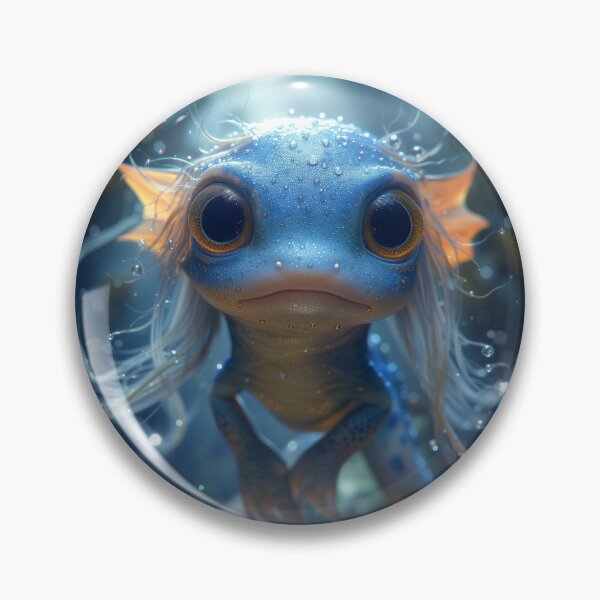 Item preview, Azure Wonder: Depths of Innocence Aquatic Sprite designed and sold by AstralPhoenixAI.