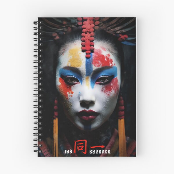 Item preview, Ink Essence - Japanese Aesthetic Surreal Kanji Symbol Painted Face Art 23 designed and sold by MadeByRobots.