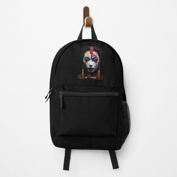 Item preview, Ink Essence - Japanese Aesthetic Surreal Kanji Symbol Painted Face Art 23 designed and sold by MadeByRobots.