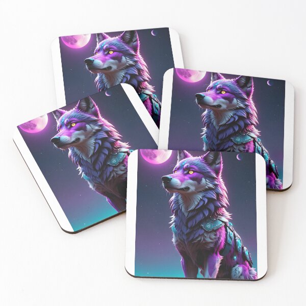 Item preview, Mystical Wolf fantasy art pic designed and sold by PineappleBlend.