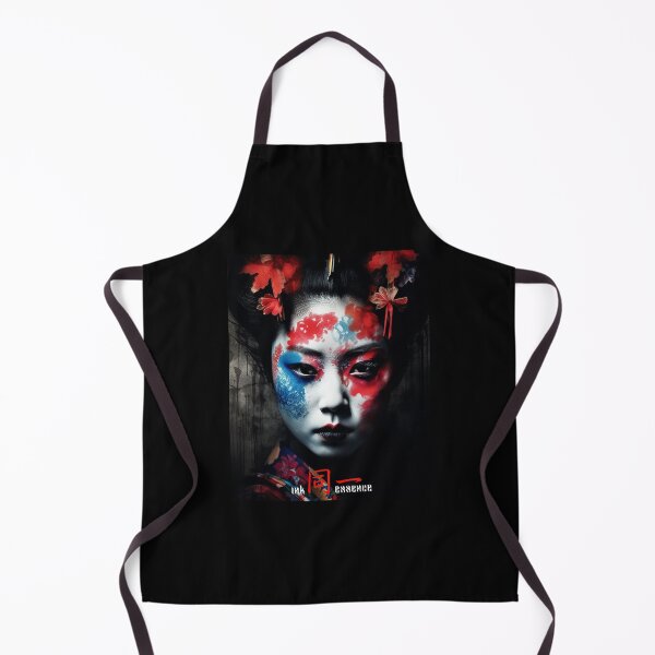 Item preview, Ink Essence - Japanese Aesthetic Surreal Kanji Symbol Painted Face Art 24 designed and sold by MadeByRobots.