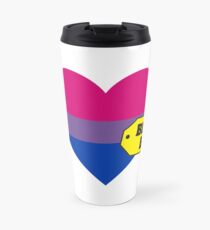 Best Bi Heart Flag Travel Mug