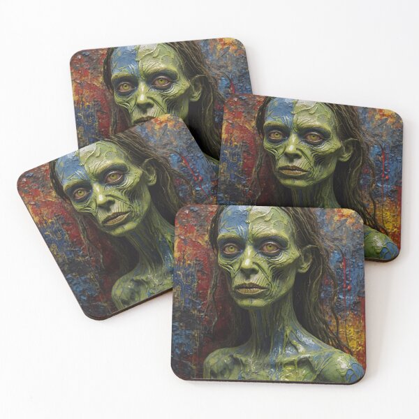 Item preview, Zombie Monster Woman Painting designed and sold by enhan.