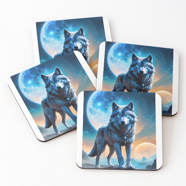 Item preview,  Mystical Wolf fantasy art pic 3 designed and sold by PineappleBlend.