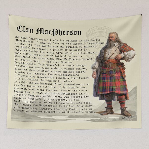 Item preview, MacPherson Scottish Clan History  designed and sold by BagTown Clans.