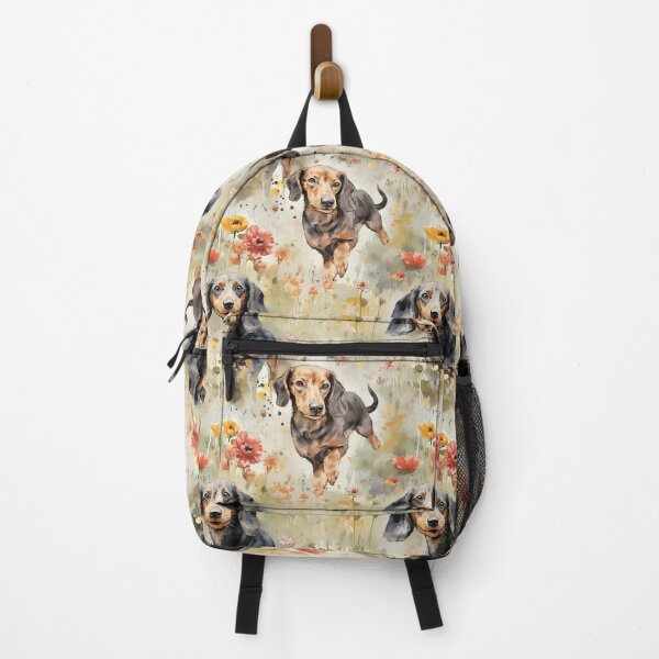 Item preview, Watercolor Dachshund Seamless Pattern designed and sold by InkspirationGraphics.