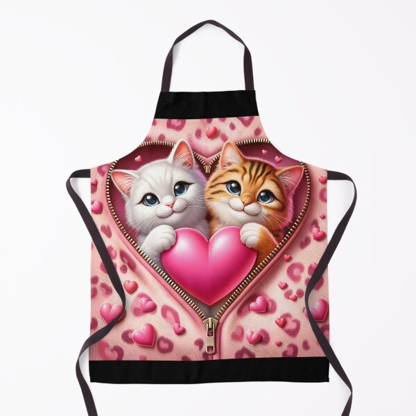 Item preview, 3D Cats hugging heart designed and sold by citragraphics ⭐⭐⭐⭐⭐.