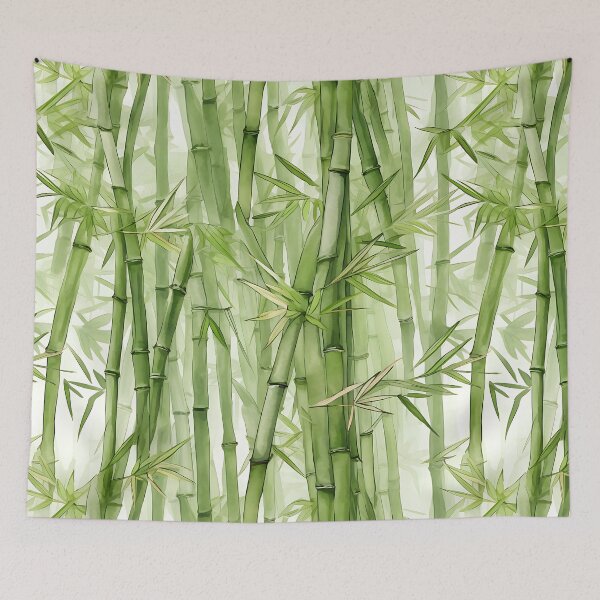 Item preview, Bamboo Cottagecore Botanical Floral Nature Herbs Plants  designed and sold by fluffstuffgifts.