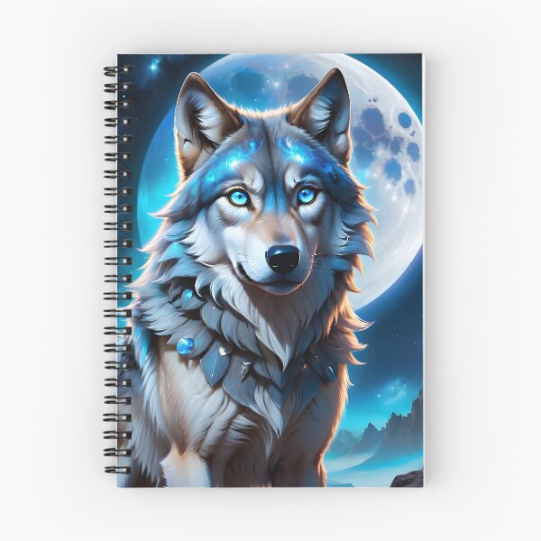 Item preview, Mystical Wolf fantasy art pic 5 designed and sold by PineappleBlend.