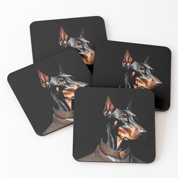 Item preview, Elegant Red Doberman Portrait for Dog Lovers designed and sold by ChicTrendz.