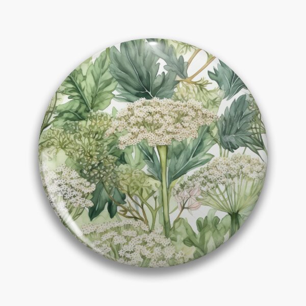 Item preview, variety of hogweed watercolor designed and sold by elegantpaterns.