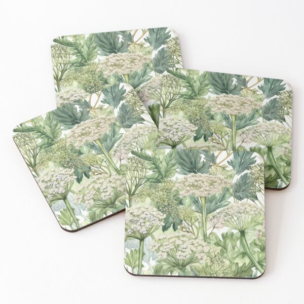 Item preview, variety of hogweed watercolor designed and sold by elegantpaterns.