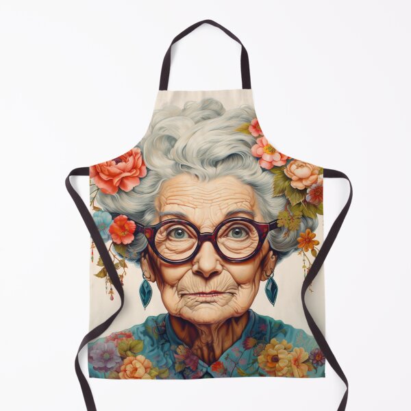 Item preview, Older Lady Florals designed and sold by whitecat23.