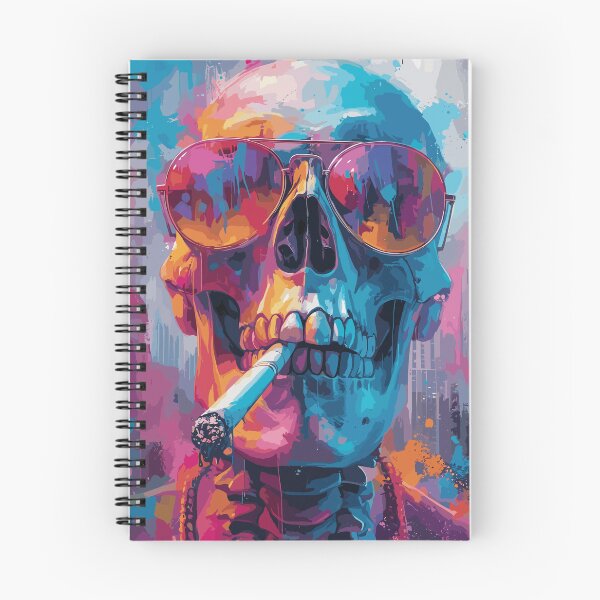 Item preview, Smoking Skull - skull with cigarette designed and sold by HIGUMAX.