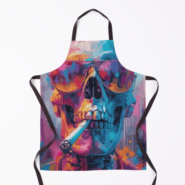 Item preview, Smoking Skull - skull with cigarette designed and sold by HIGUMAX.