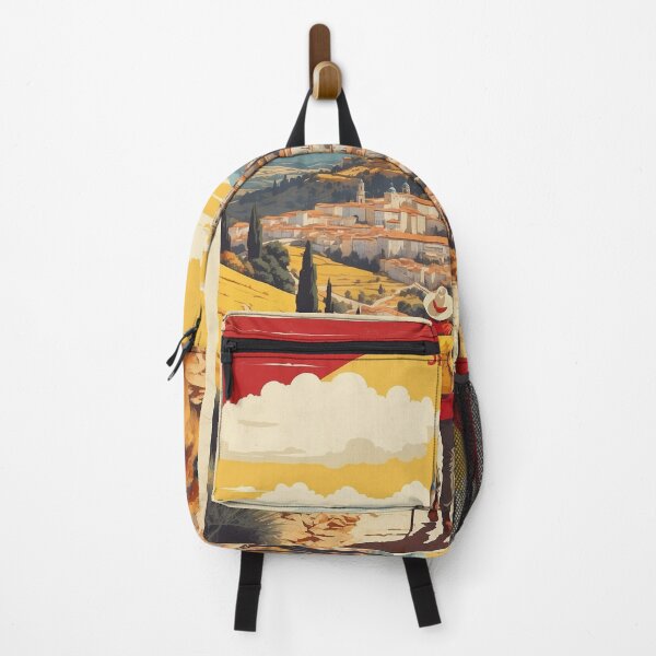 Item preview, Camino de Santiago Spain Tourism Vintage Poster designed and sold by TravelersGems.