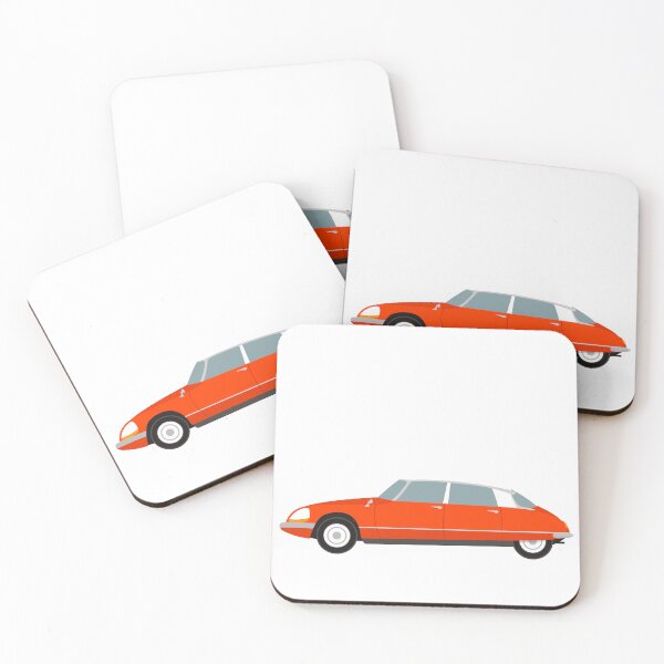 Item preview, Red french classic car citroen designed and sold by wectorworld.