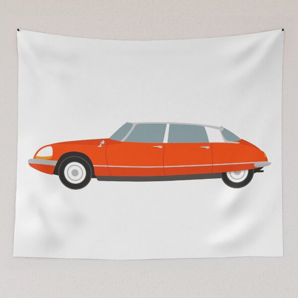 Item preview, Red french classic car citroen designed and sold by wectorworld.
