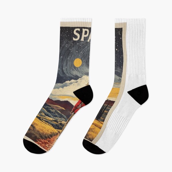 Item preview, Camino de Santiago Spain Starry Night Tourism Vintage Poster designed and sold by TravelersGems.