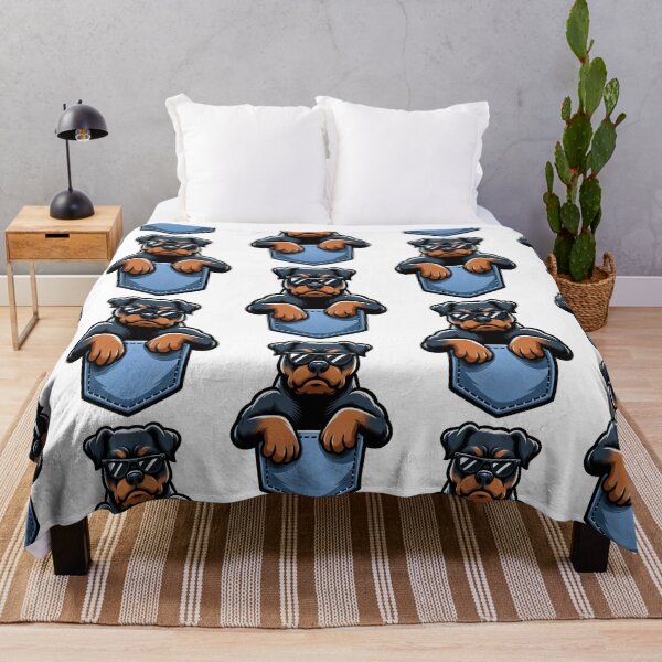 Item preview, Cool rottweiler Labrador in Sunglasses Pocket Design. Rottweiler dad. designed and sold by Unitepeople.