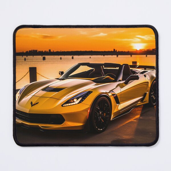 Item preview, Yellow Corvette Convertable designed and sold by Hollanding.