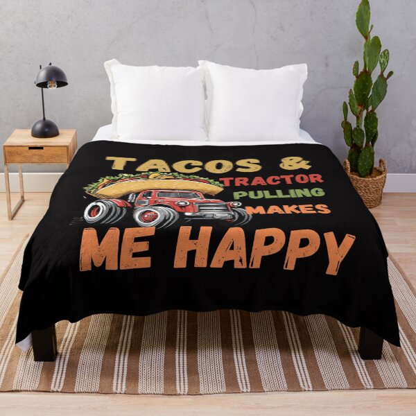 Item preview, tacos and tractor pulling makes me happy Funny Cinco De Mayo designed and sold by justbejoker.