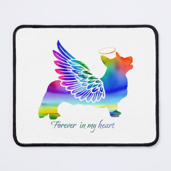 Item preview, Corgi Angel Wings Rainbow Bridge Pet Loss keepsakes designed and sold by ElizInspires.