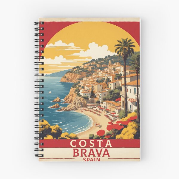 Item preview, Costa Brava Spain Tourism Vintage Poster designed and sold by TravelersGems.