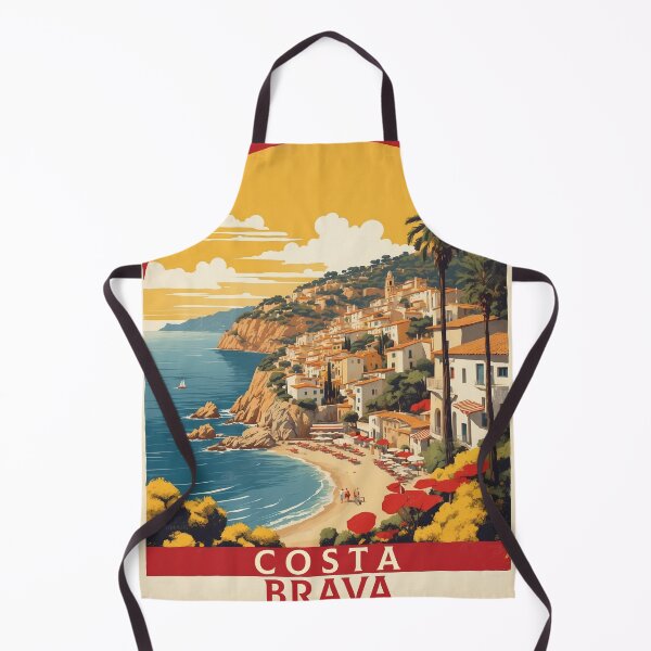 Item preview, Costa Brava Spain Tourism Vintage Poster designed and sold by TravelersGems.