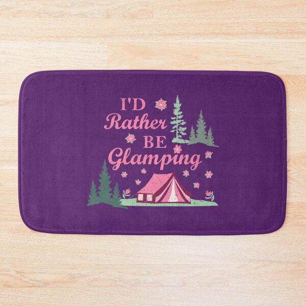 Item preview, I’d Rather Be Glamping - Floral Pink Glam Camping Tent designed and sold by greenwhite25.