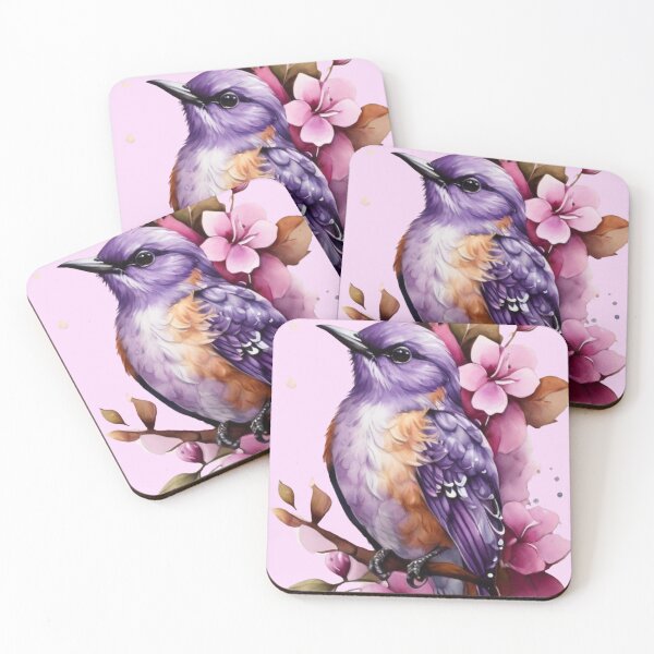 Item preview, Bird in purple designed and sold by MoerikaStyle.