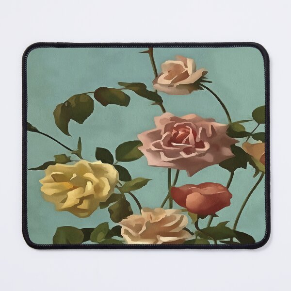 Item preview, Vintage Tea Rose and Blush Roses Painting designed and sold by taiche.