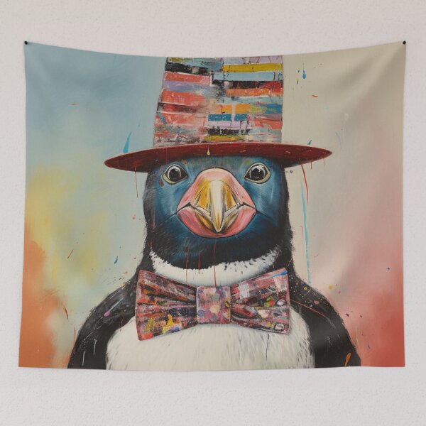 Item preview, Penguin Wearing hat and Bow Tie designed and sold by whitecat23.