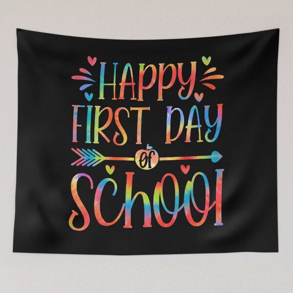 Item preview, Happy First Day Let's Do This Tie Dye Back To School Teacher designed and sold by MobyStickers.