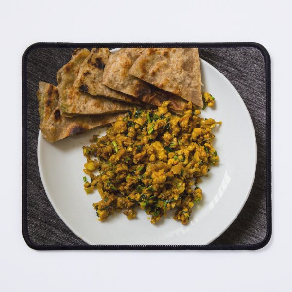 Item preview, Savory Delight: Keema Curry with Potato Paratha designed and sold by Shafiq Khan.