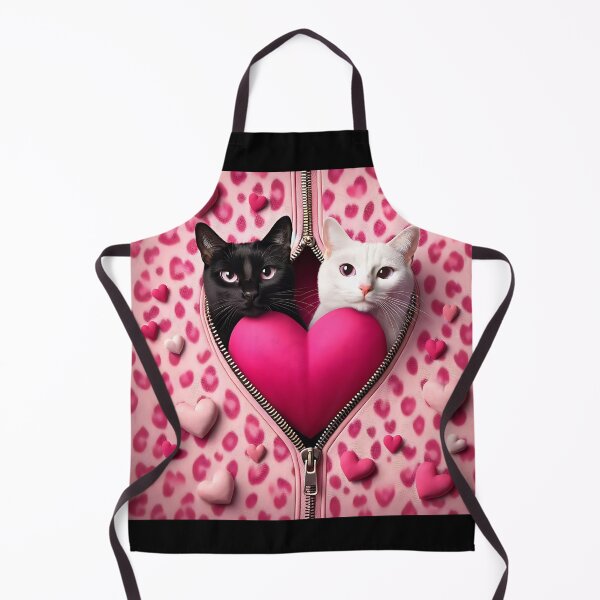 Item preview, 3D Cats hugging heart designed and sold by citragraphics  ⭐​⭐​⭐​⭐​⭐​.