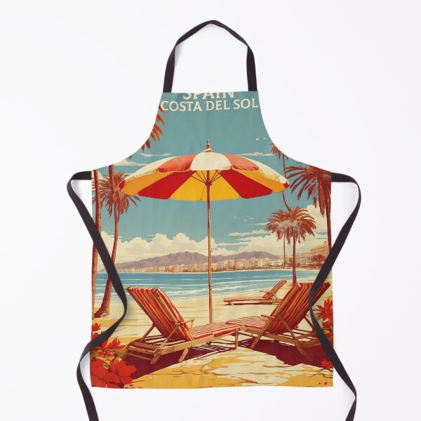 Item preview, Costa del Sol Spain Tourism Vintage Poster designed and sold by TravelersGems.