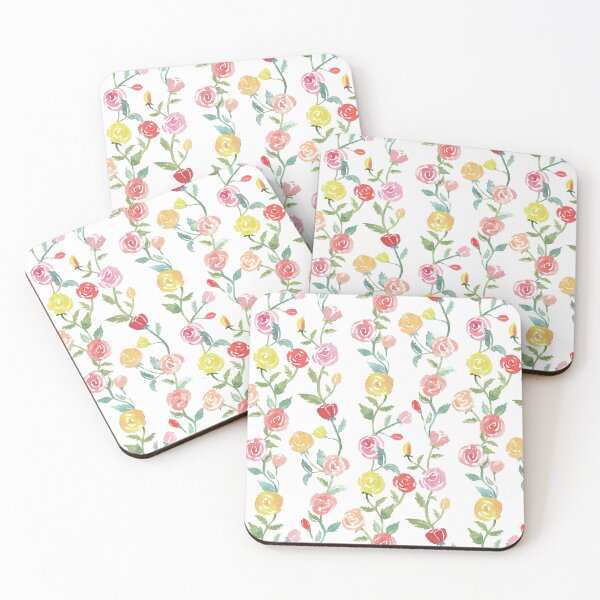 Item preview, Colorful Watercolor Rose Floral designed and sold by MilaMooDesigns.